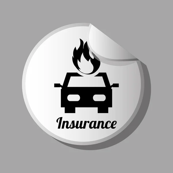 Projeto ícone de seguro — Vetor de Stock