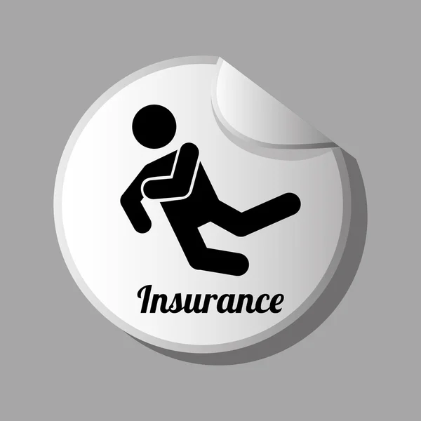 Insurance icon design — Stock Vector