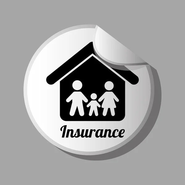 Insurance icon design — Stock Vector