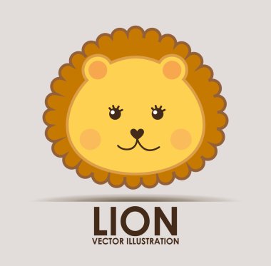 Hayvan tasarımı, vektör çizim.