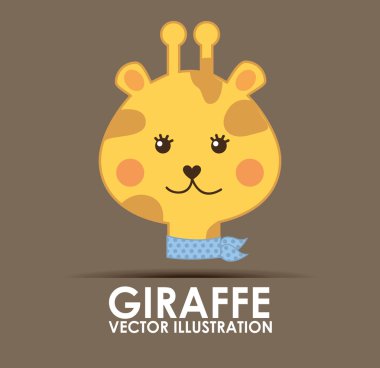 Hayvan desig, vektör çizim.