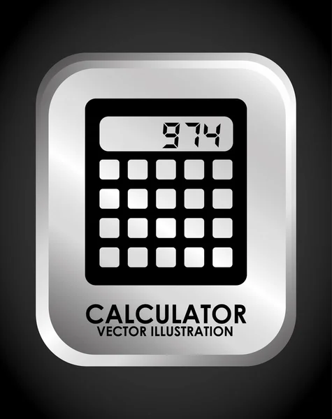Kalkulačka design, vektorové ilustrace. — Stockový vektor