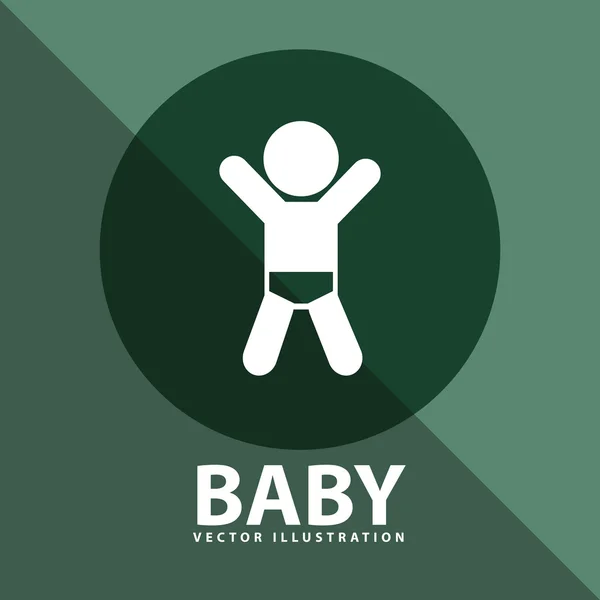 Icono del bebé — Vector de stock