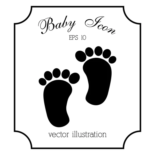 Diseño del icono del bebé — Vector de stock