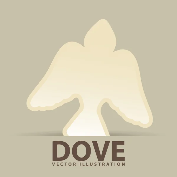 Dove icon design — Stock Vector