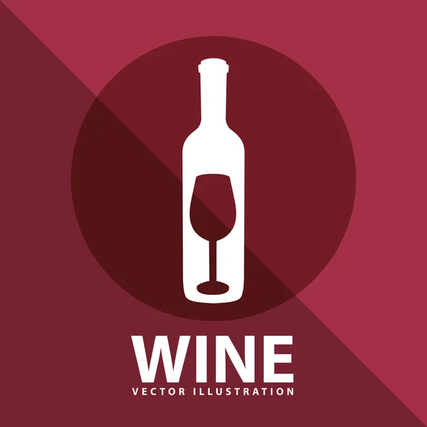 Wine icon design — Stock Vector