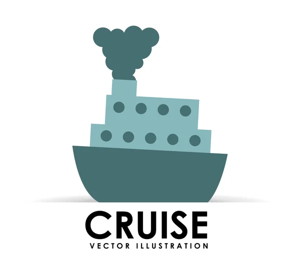 Cruise pictogram ontwerp — Stockvector