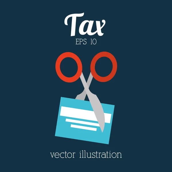 Diseño del icono fiscal — Vector de stock