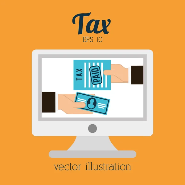 Tax icon design — Stock Vector