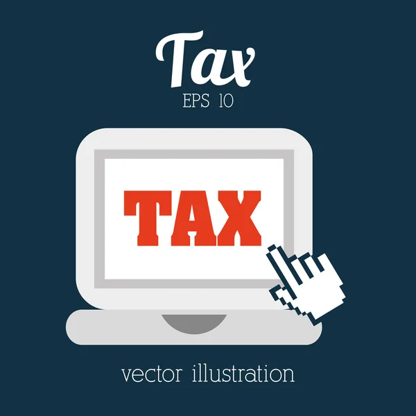 Tax icon design — Stock Vector