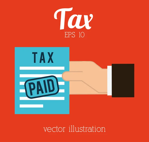 Diseño del icono fiscal — Vector de stock