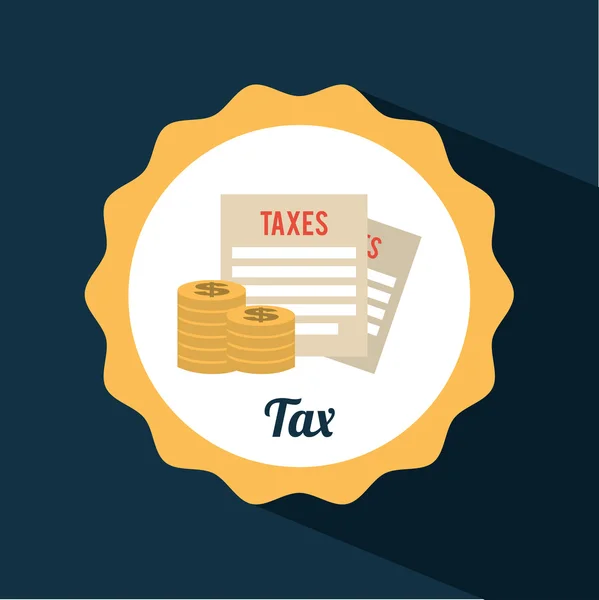 Vergi simgesi tasarım — Stok Vektör