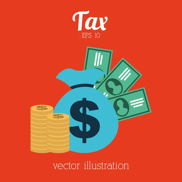 Tax icon design — Stock Vector