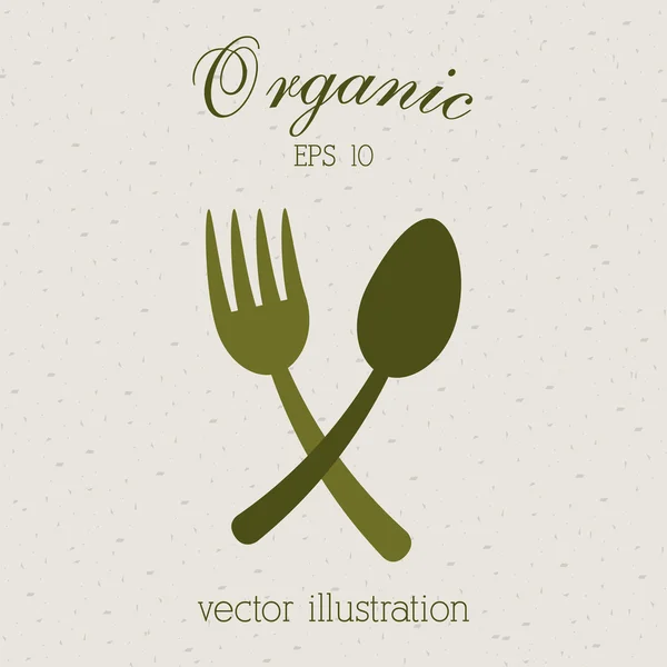 Design alimentare biologico — Vettoriale Stock