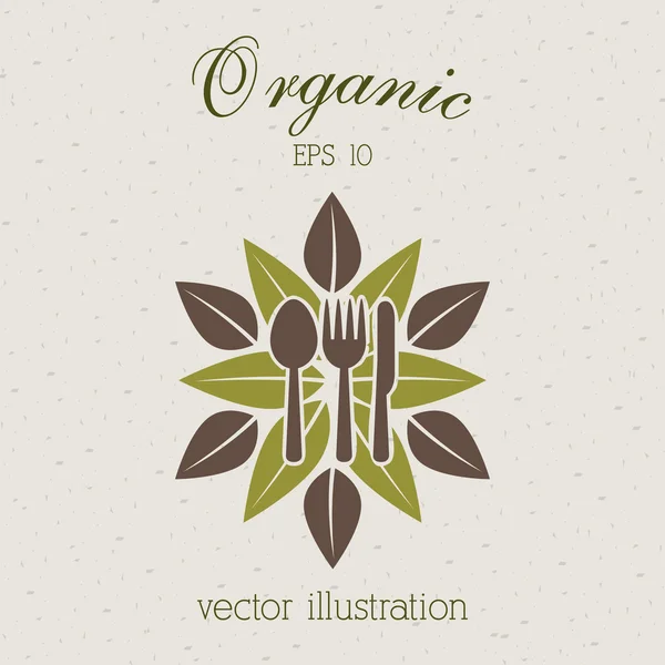 Organik gıda tasarım — Stok Vektör
