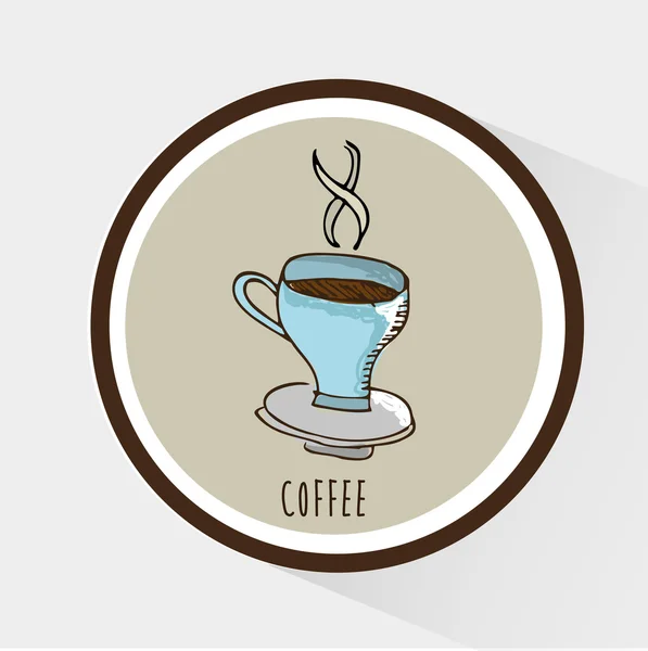 Koffie pictogram ontwerp — Stockvector