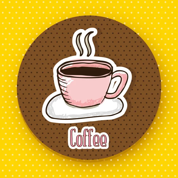 Délicieux design de café — Image vectorielle