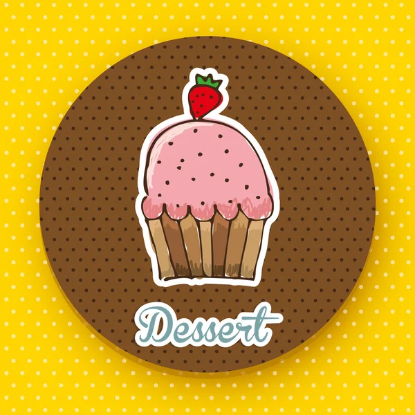 Délicieux dessert — Image vectorielle