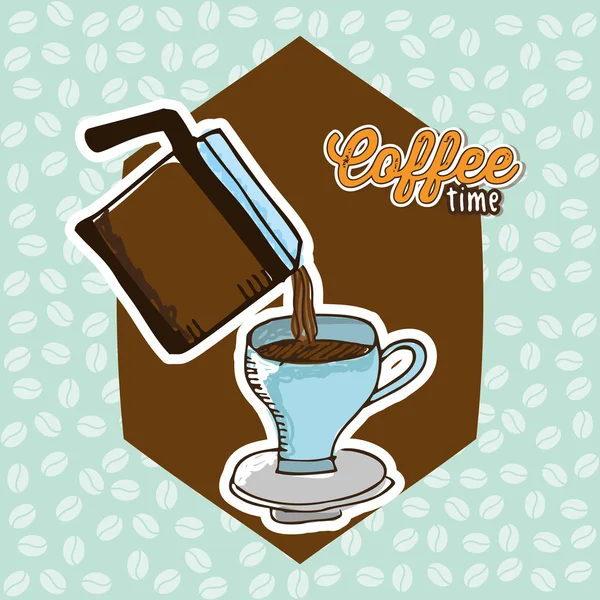 Delicioso diseño de café — Vector de stock