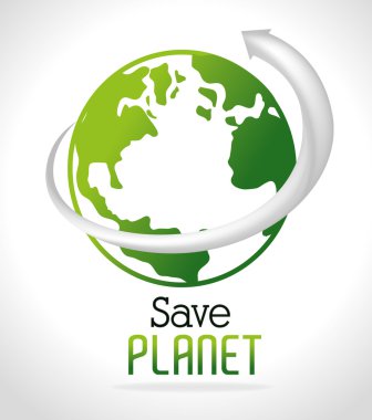 Ekoloji tasarım, vektör çizim.