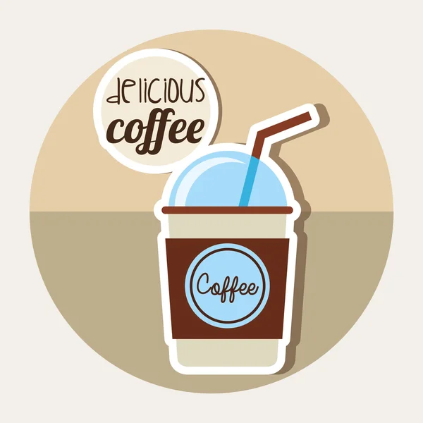 Delicioso café — Archivo Imágenes Vectoriales