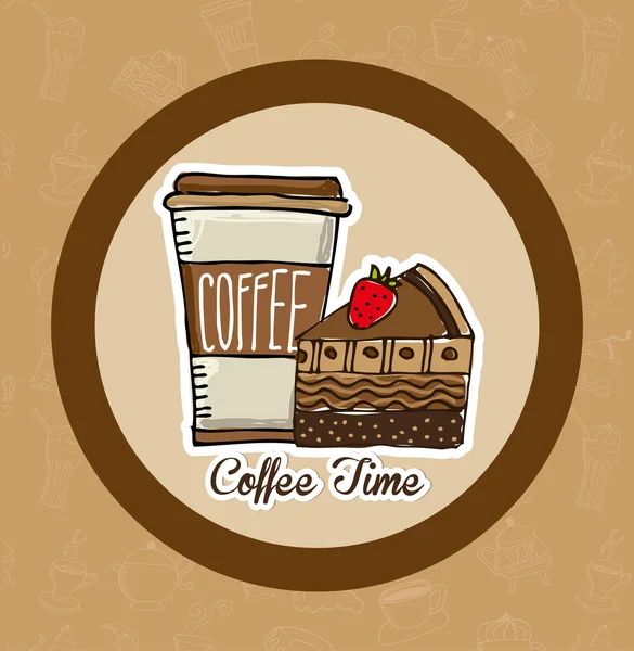 Delicioso café — Vector de stock