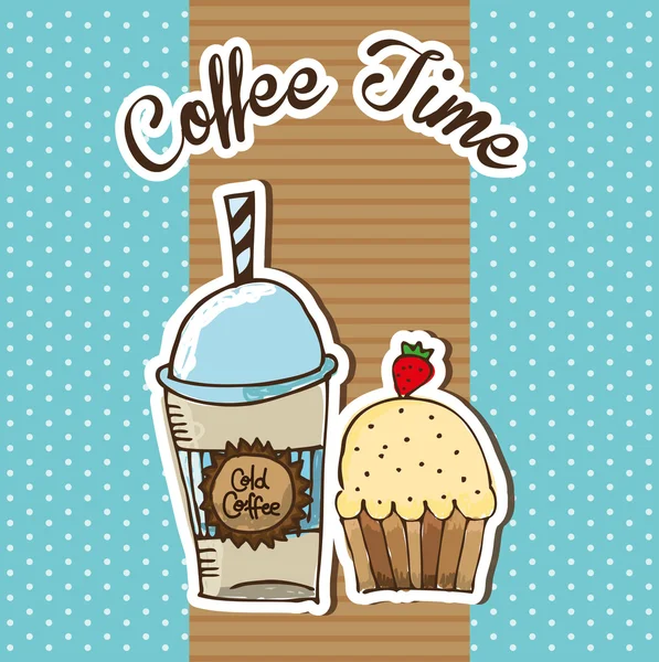 Delicioso café — Vector de stock