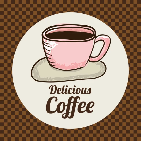 Delicious coffee — Stock Vector