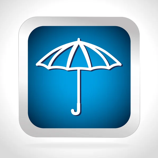 Deštník design, vektorové ilustrace. — Stockový vektor