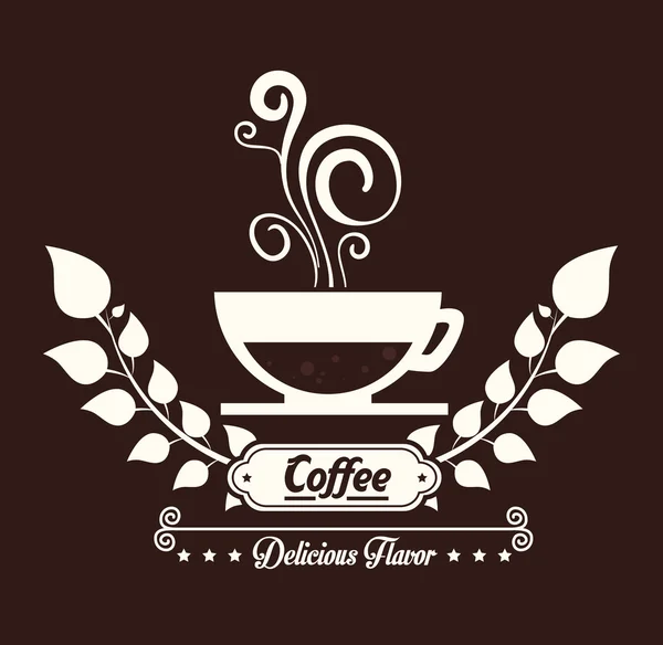 Conception de café, illustration vectorielle . — Image vectorielle