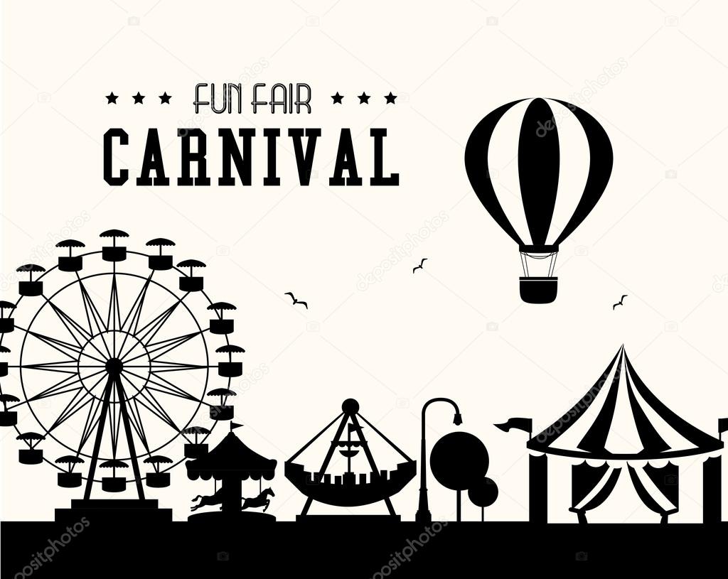 Carnival design over white background vector illustration