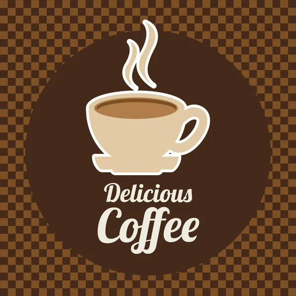 Delicioso café — Vetor de Stock