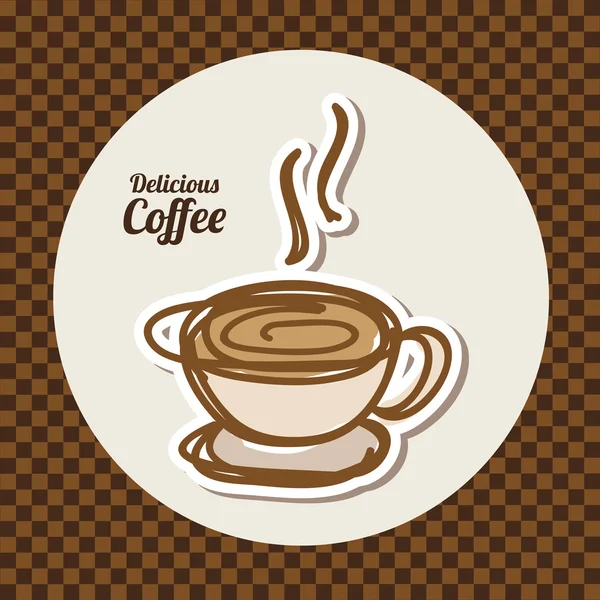 Delicioso café — Vector de stock