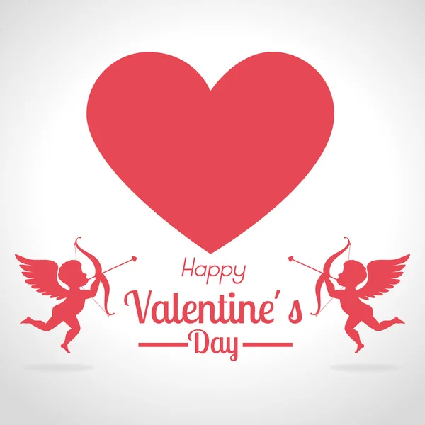 Valentines day design, vector illustration. — Stock Vector