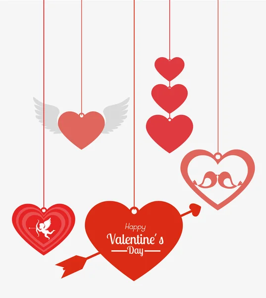 Valentines day design, vector illustration. — Stock Vector