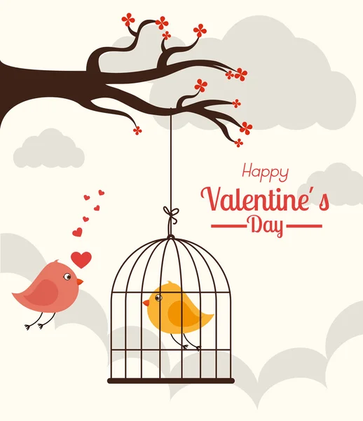 Valentines day design, vector illustration. — Stock Vector