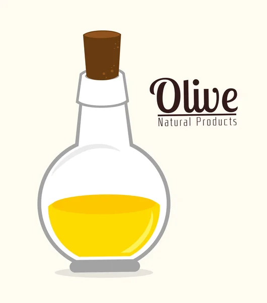 Olivenöl-Design, Vektorillustration. — Stockvektor