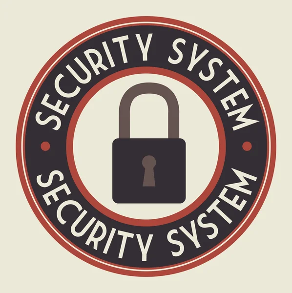 Security design, vector illustration. — Stock Vector