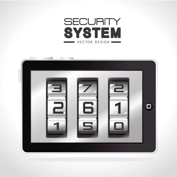 Security ontwerp, vectorillustratie. — Stockvector