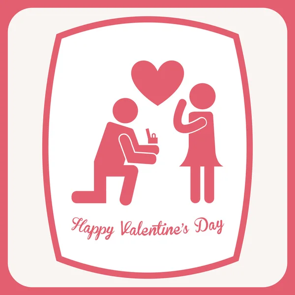 Happy valentines day — Stock Vector