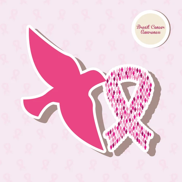 Breast cancer — Stock Vector