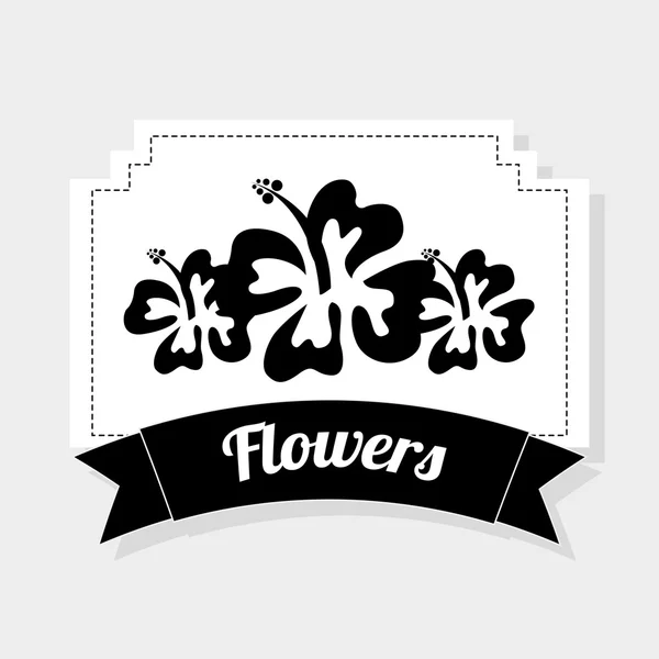 Fleur hawaii — Image vectorielle