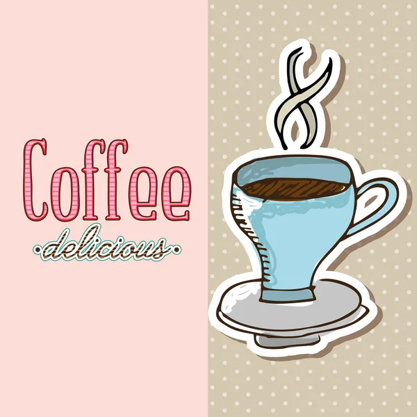 Delicioso café — Archivo Imágenes Vectoriales