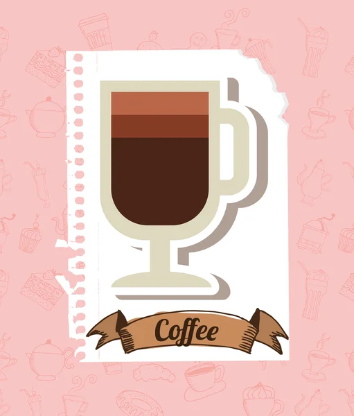 Delicious coffee — Stock Vector