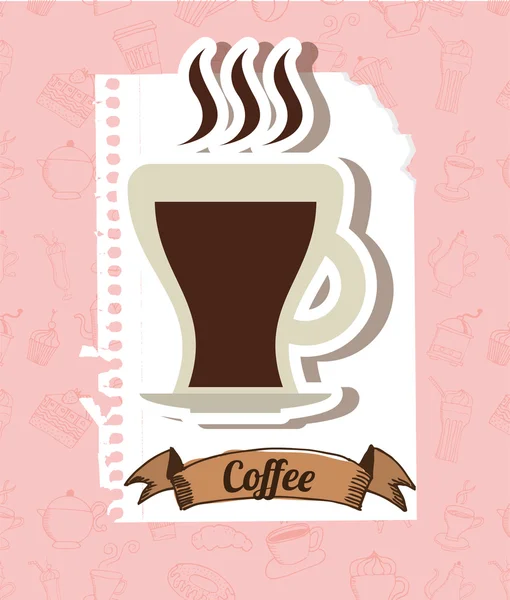 Delicious coffee — Stock Vector