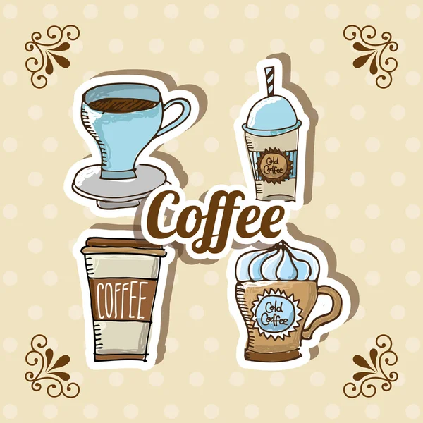 Délicieux café — Image vectorielle