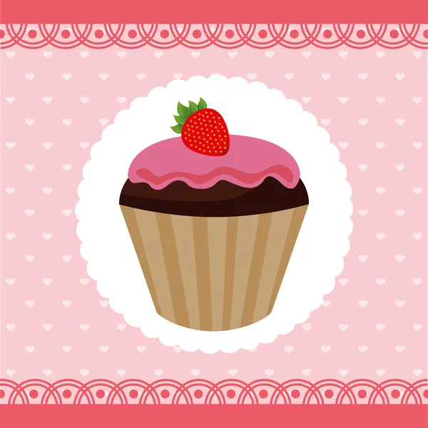 Bakery sweet design — Stock Vector