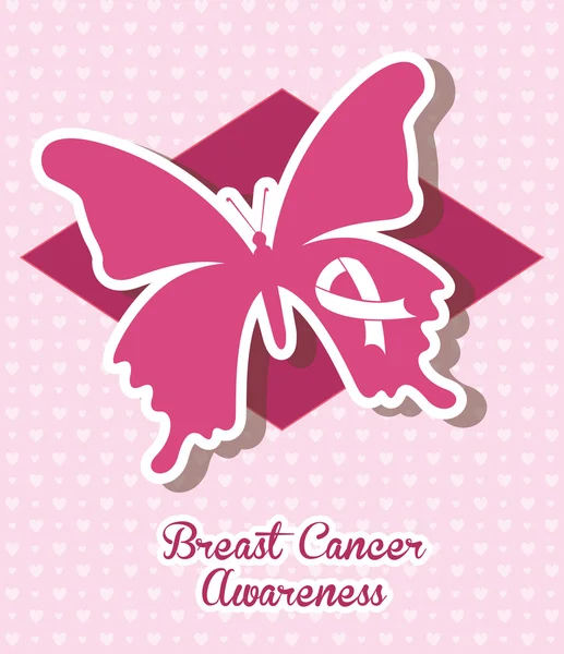 Breast cancer — Stock Vector