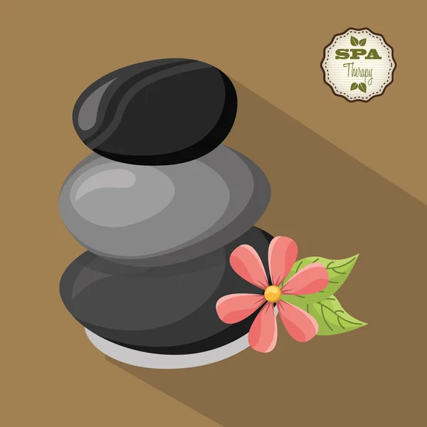 Diseño de terapia de spa — Vector de stock