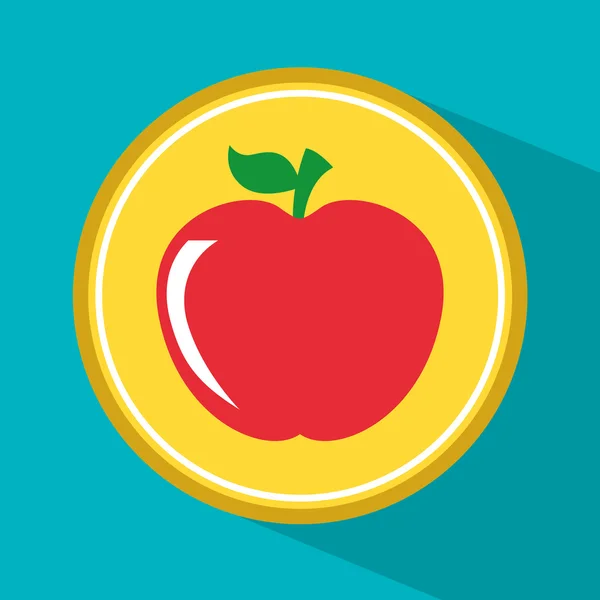 Apple fruit — Stockvector